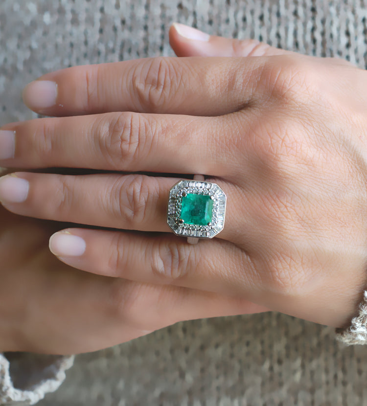 Emerald Ring, Birthstone Jewelry, Birthstone Rings, Raw Emerald Engagement  Ring - Etsy | Emerald engagement ring green, Emerald ring design, Emerald  gemstone engagement rings